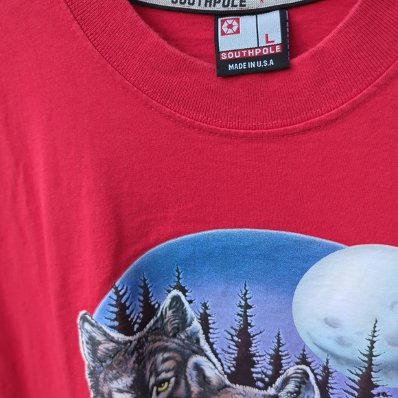 South Pole SS T Shirt Great Smoky Mtns. Tennessee Large Heavy Weight Cotton USA - Picture 7 of 11